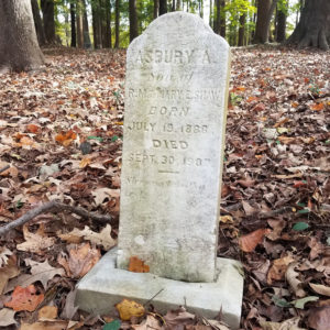 Asbury Shaw headstone.