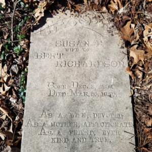 Susan Richardson headstone